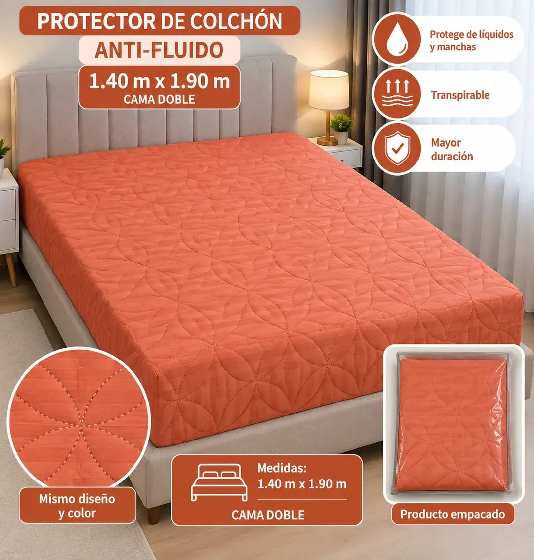 Protectores de Colchón 140×190, foto 2 de 6