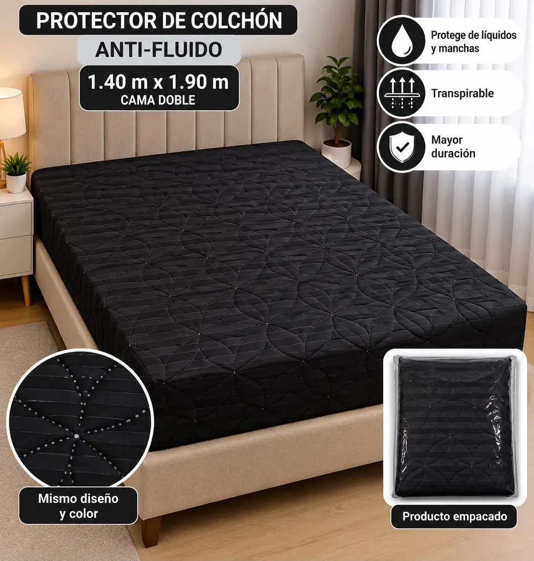 Protectores de Colchón 140×190, foto 4 de 6